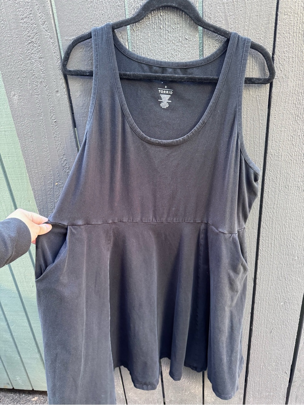 Torrid Black Sleeveless Swing Dress with Pockets, Size 3 - Picture 3 of 6